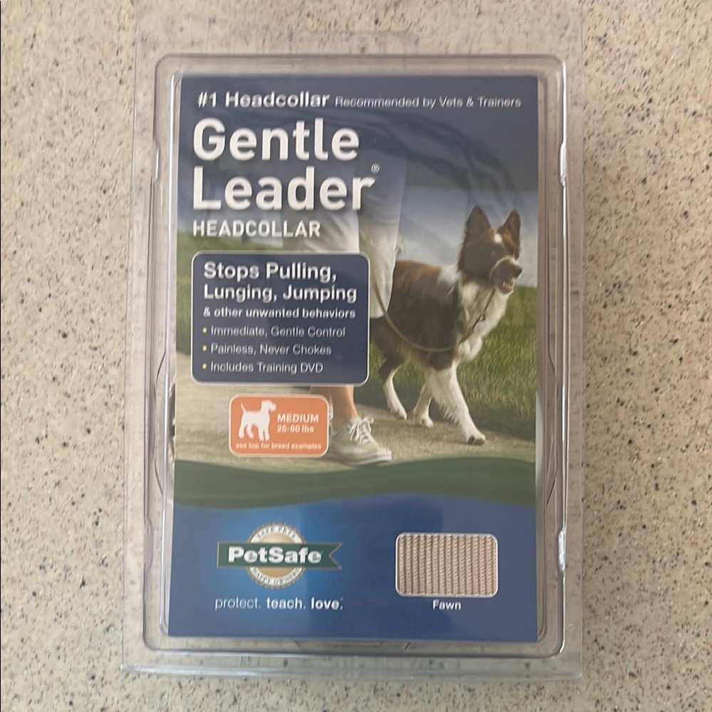 PetSafe Gentle Leader Headcollar Fawn For Medium Size Dogs 25-60 lbs